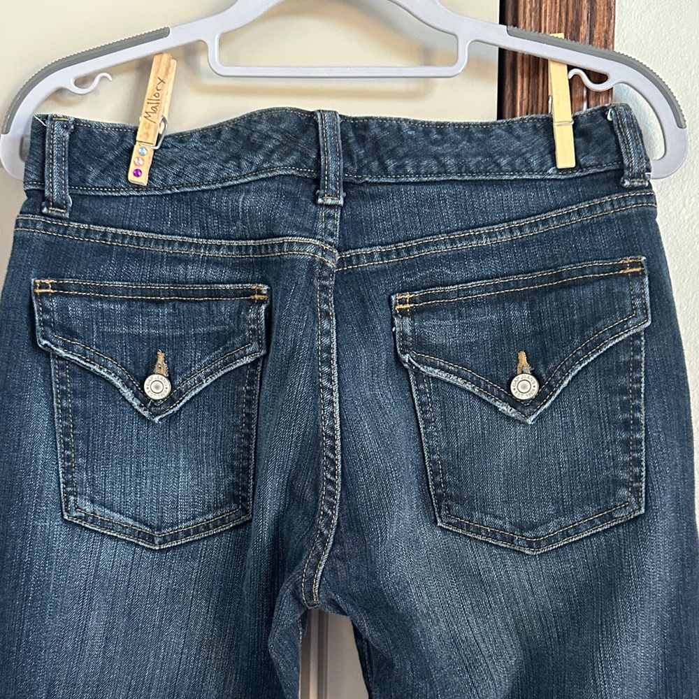 GAP Factory Women’s  Dark Blue Curvy Flare Mid Rise Jeans Size 8 R SPR10